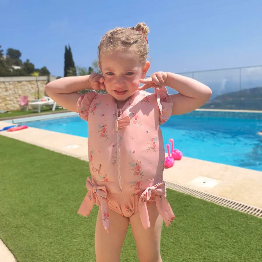 floating swimwear girl, Girl's floating swimsuit, child, baby