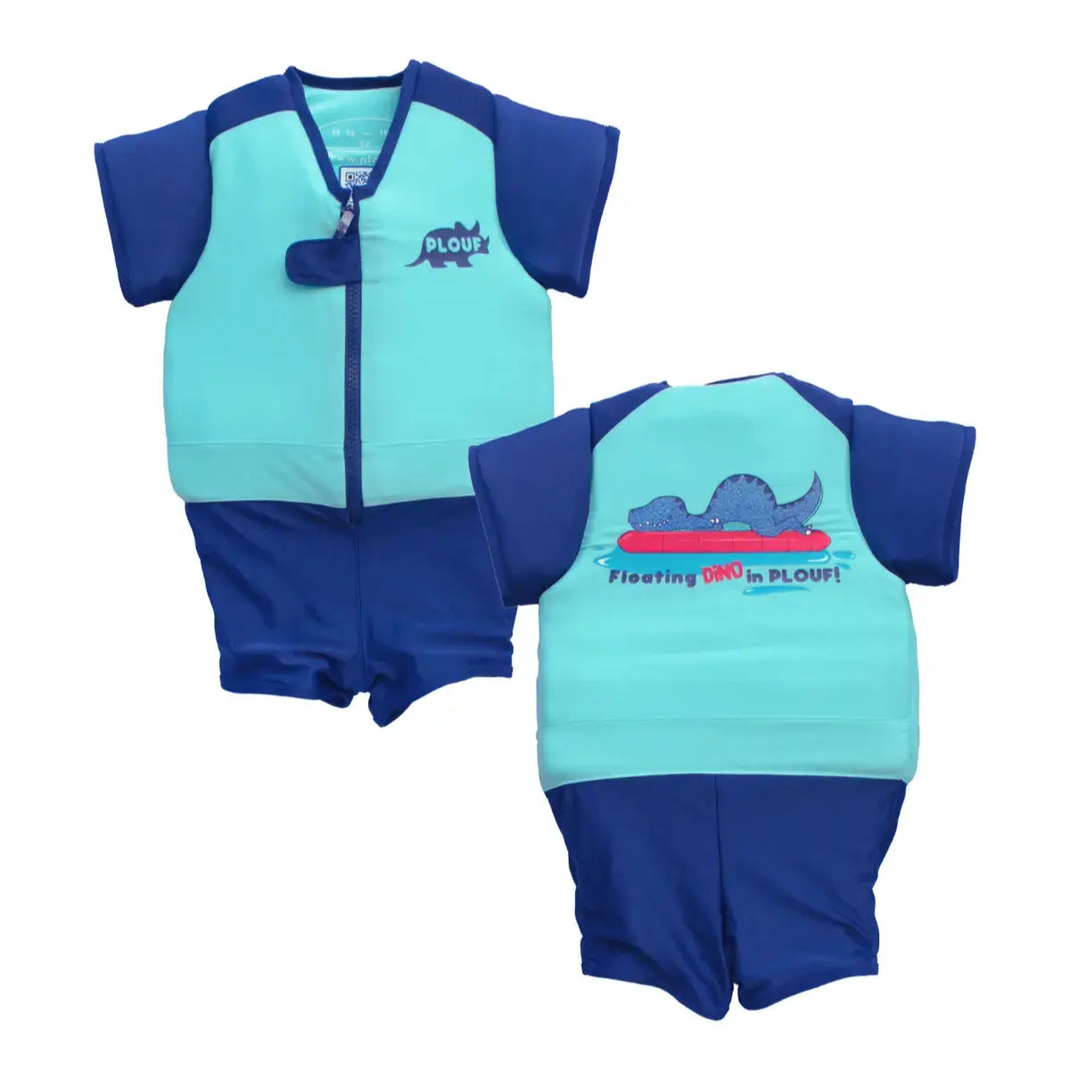 Maillot de bain flottant garçon : BB Trex Plouf