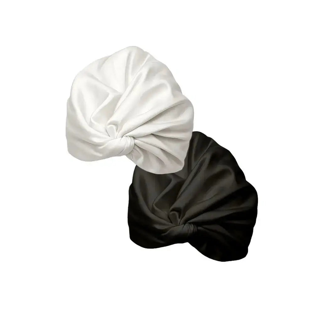 Turban Wendbarer Damen Anti-UV Schwarz und Weiß Plouf