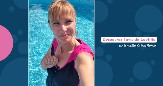 Laetitia reprend en douceur avec le maillot flottant Plouf FR