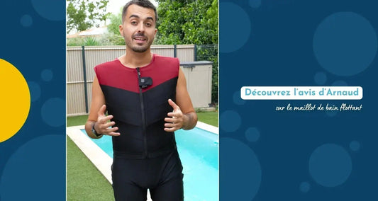 Maillot de bain flottant homme : Arnaud nage plus librement Plouf FR