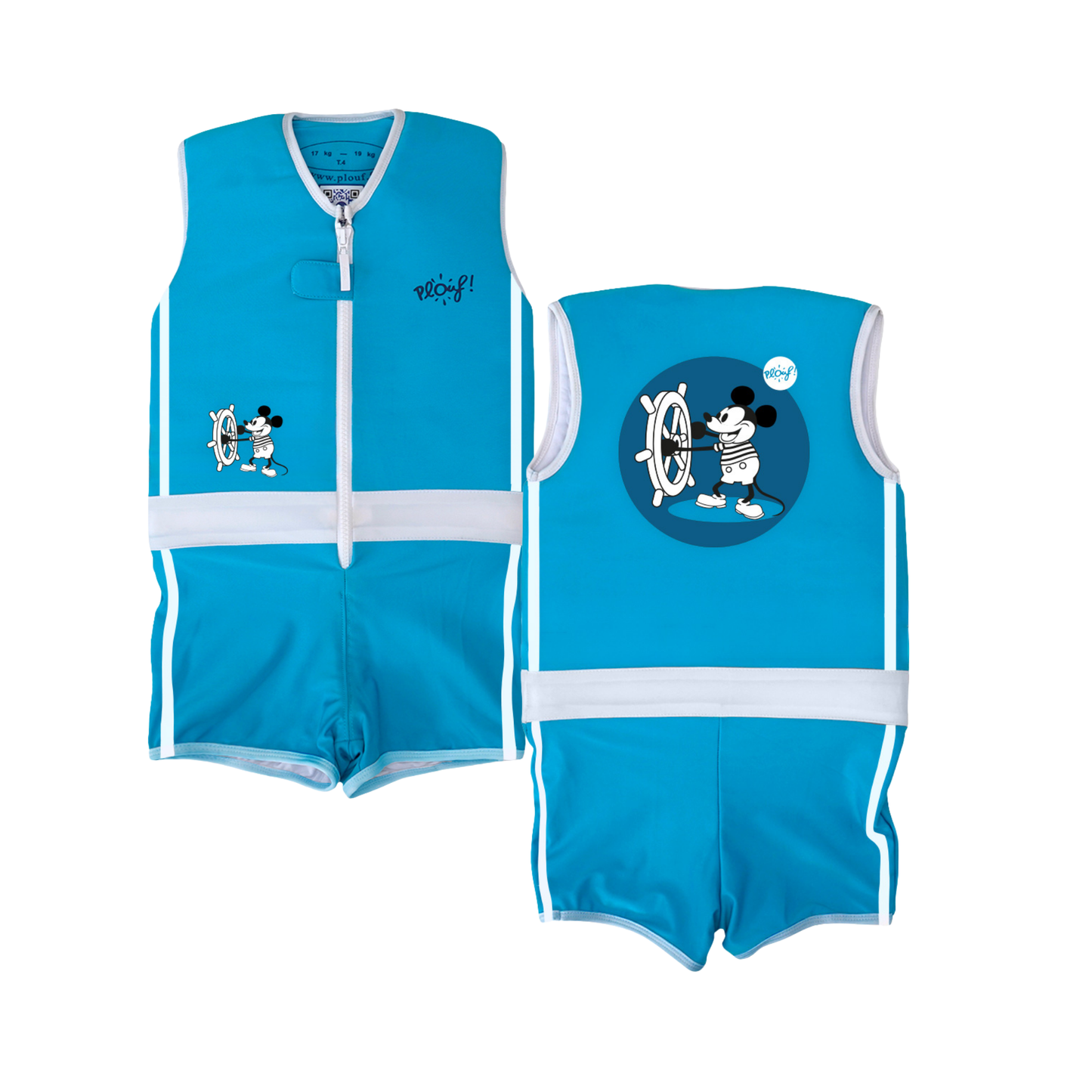 Maillot de bain flottant garçon : Skipper Plouf