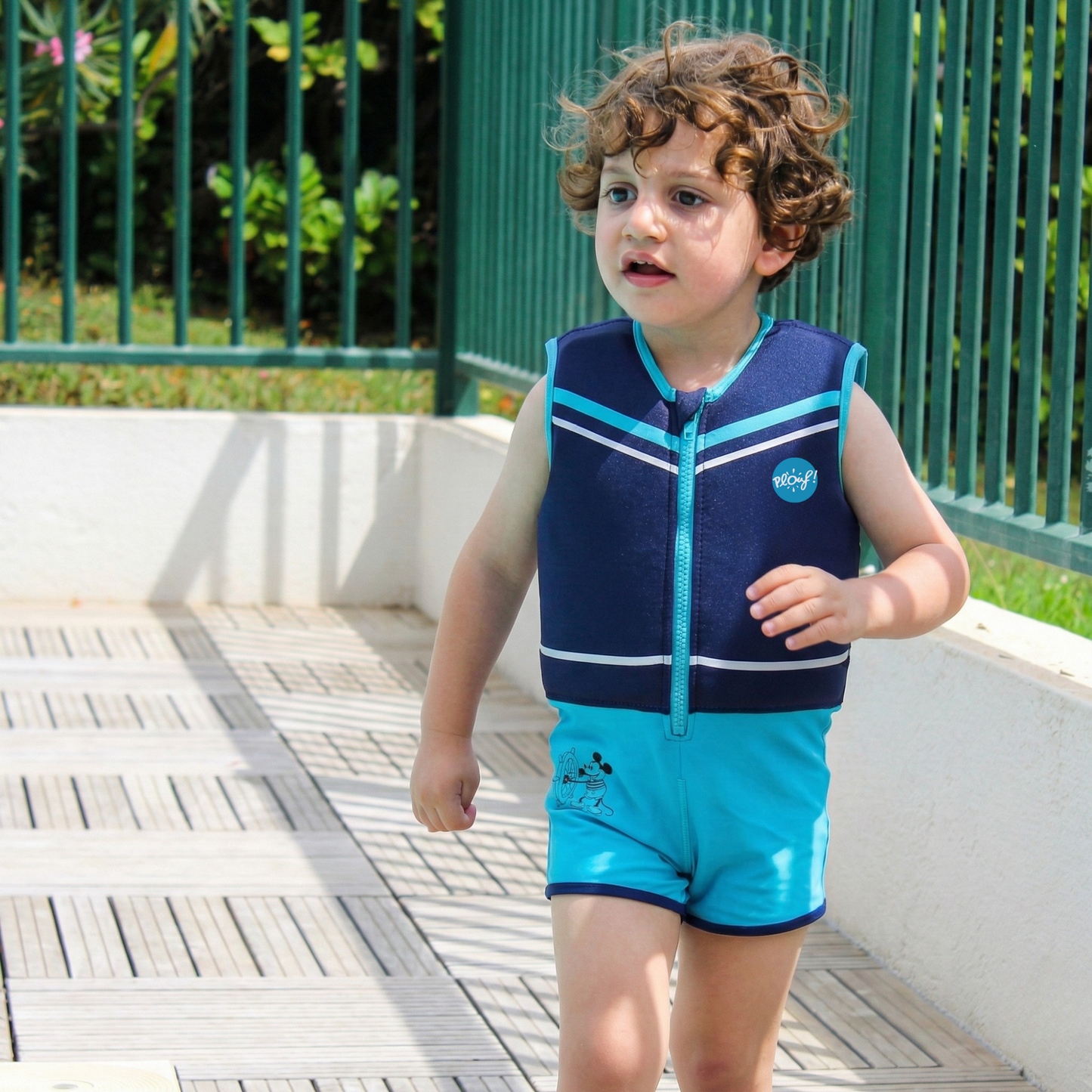 Maillot de bain flottant garçon : Funny Plouf