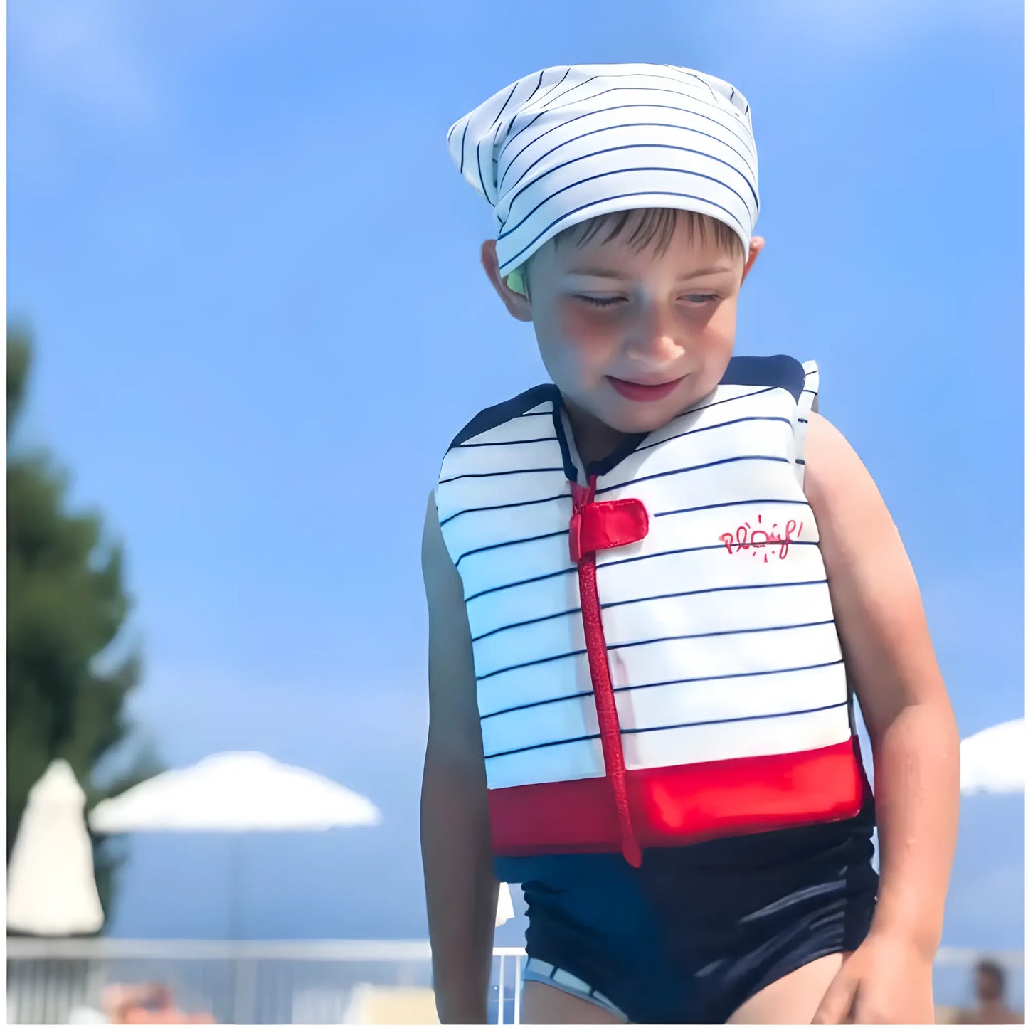 Bandana de bain enfant anti-uv Plouf Plouf