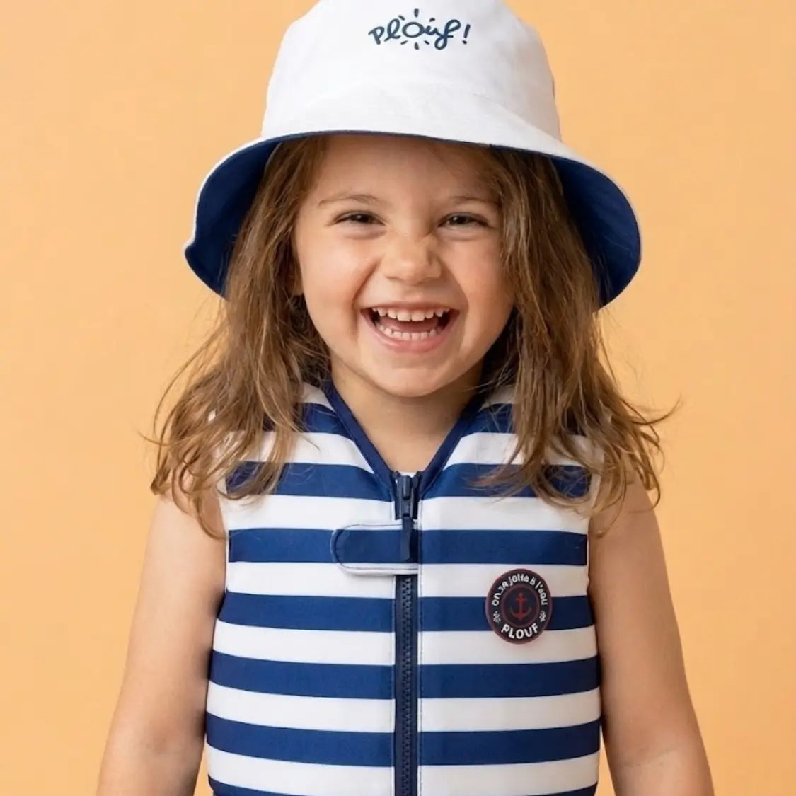 Bob réversible anti-UV pour enfant : Pêcheur Plouf