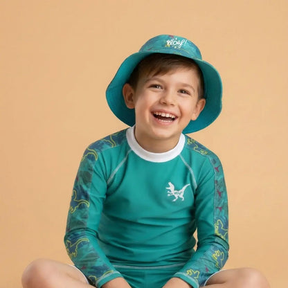 conjunto de baño anti-UV niño : Iguanodon Plouf
