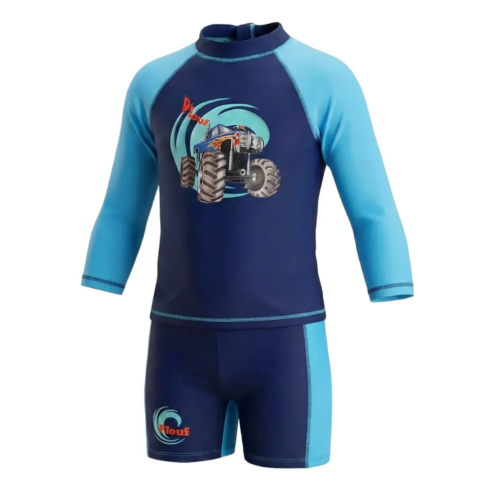 Ensemble Anti-UV garçon : Monster Truck Plouf