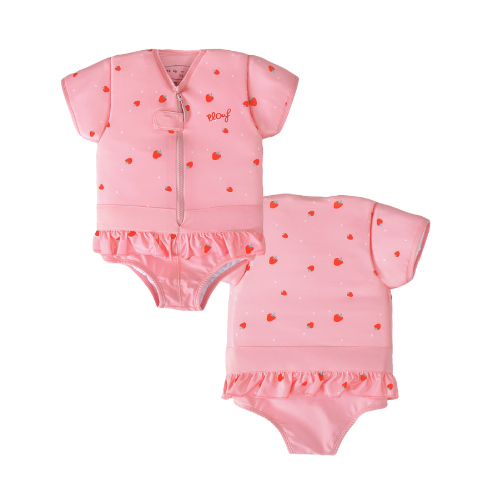 Bañador flotante para niña : Fresa Plouf
