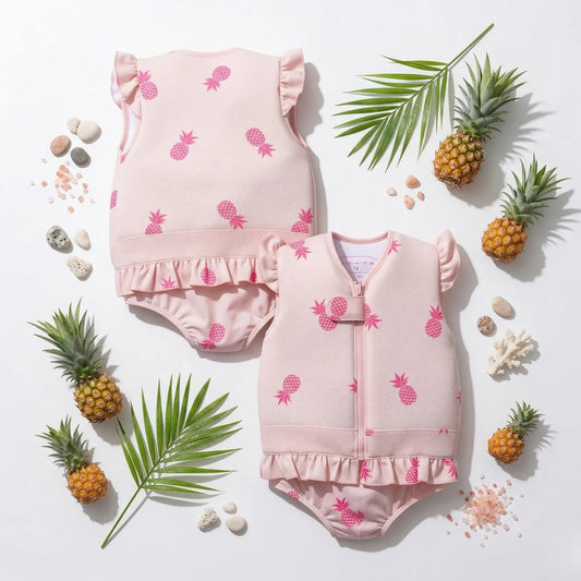 Maillot de bain flottant fille : Ananas girl Plouf