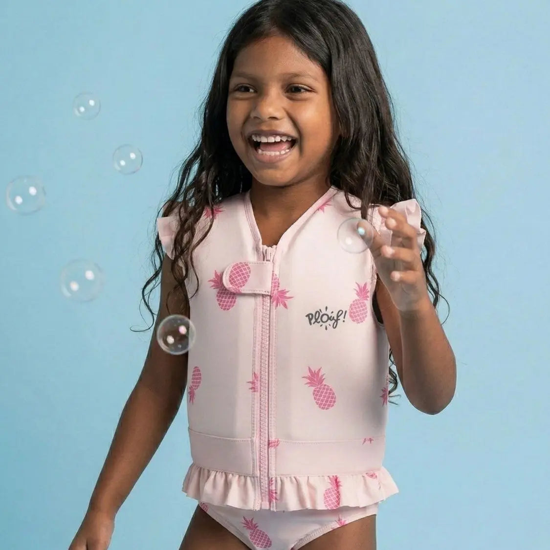 Maillot de bain flottant fille : Ananas girl Plouf