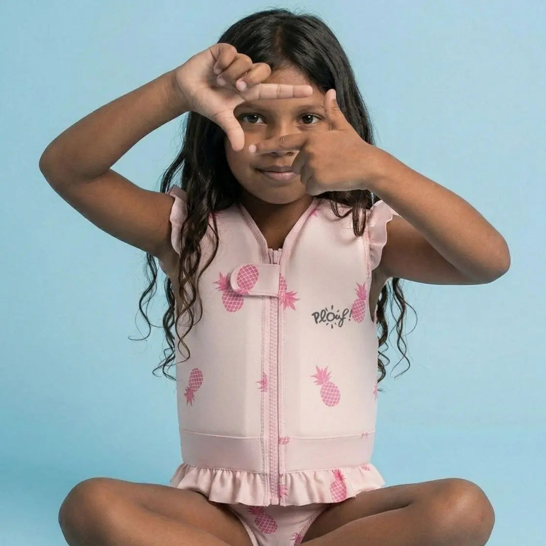 Maillot de bain flottant fille : Ananas girl Plouf