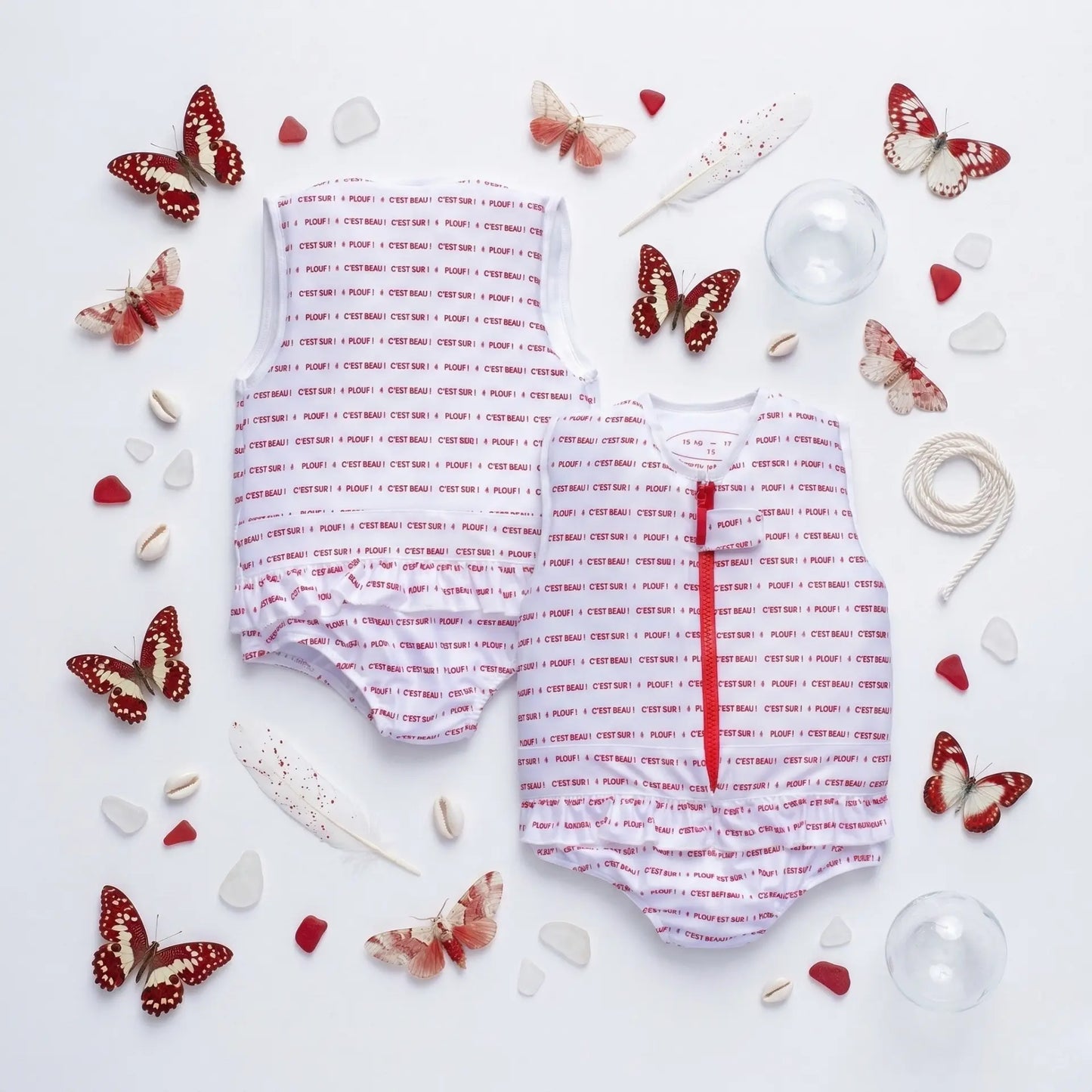 Maillot de bain flottant fille : Butterfly Plouf