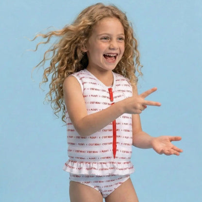 Maillot de bain flottant fille : Butterfly Plouf