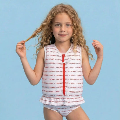 Maillot de bain flottant fille : Butterfly Plouf