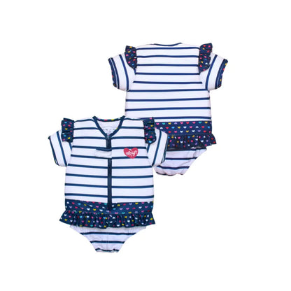 Maillot de bain flottant fille : Coeur Plouf