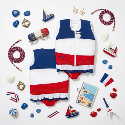 Maillot de bain flottant fille : Coquette fille Plouf