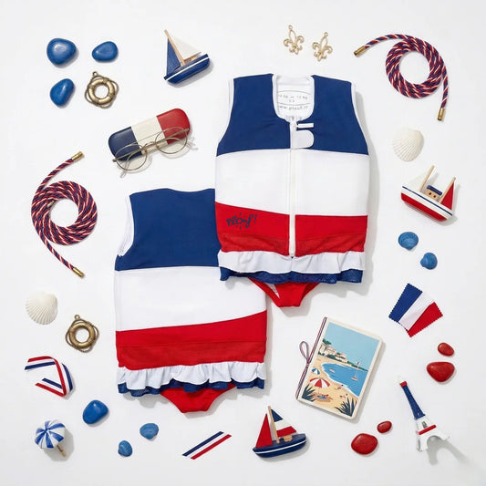 Maillot de bain flottant fille : Coquette fille Plouf