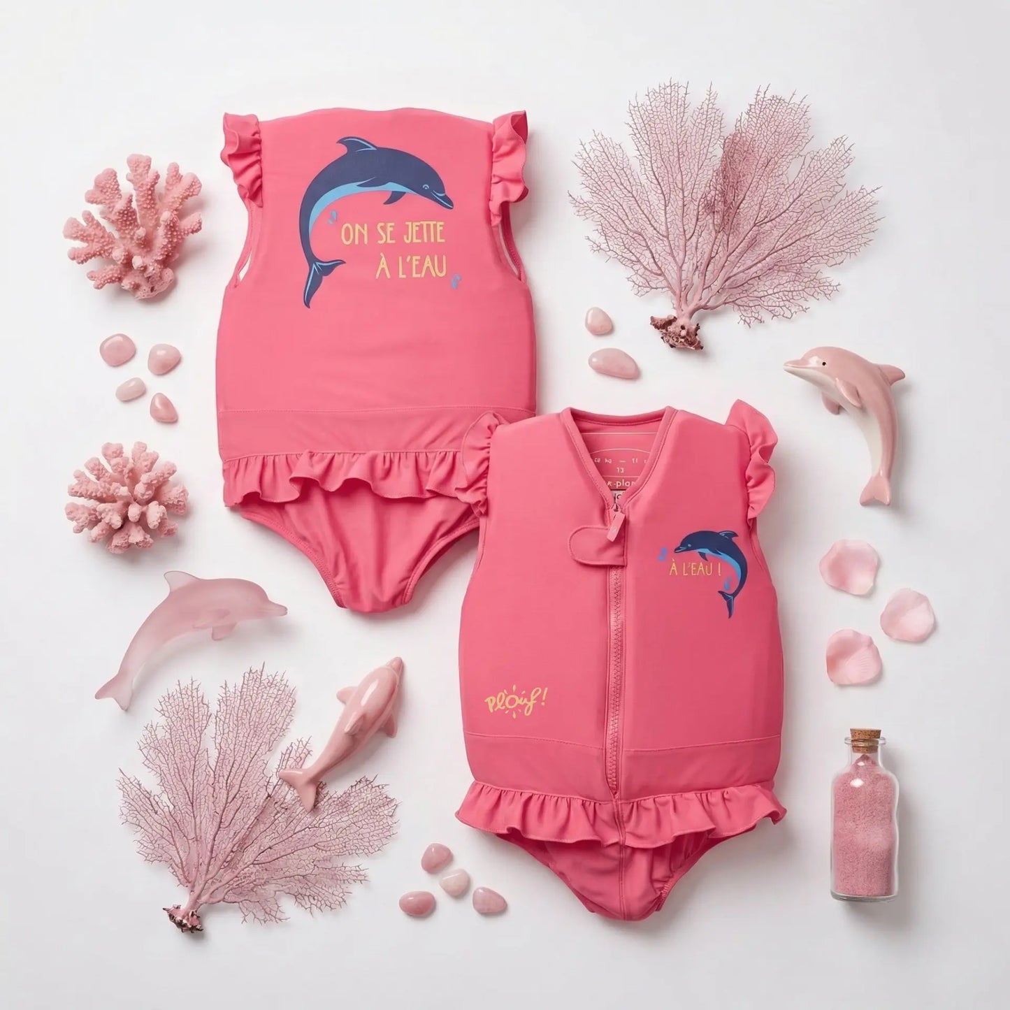 Maillot de bain flottant fille : Dauphin Plouf