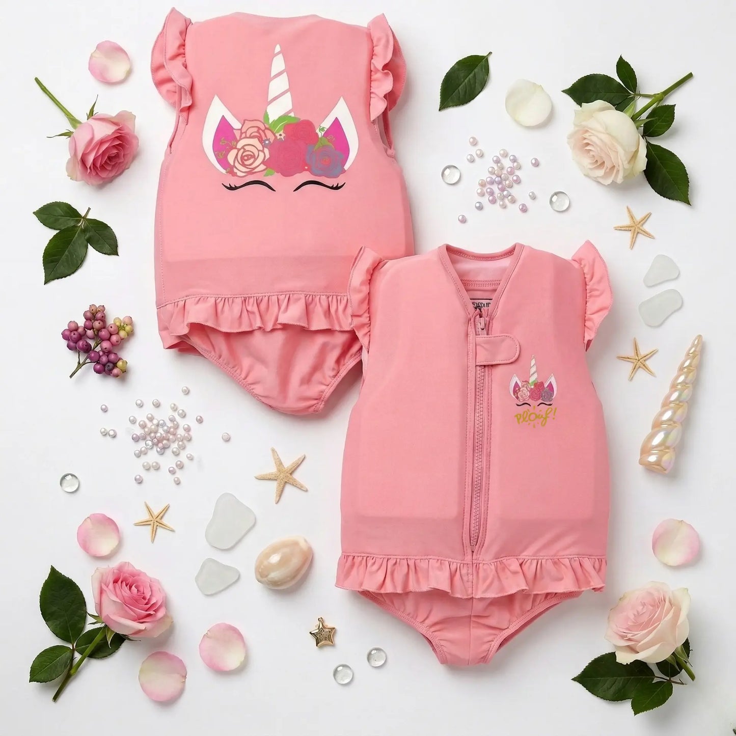 Maillot de bain flottant fille : Rosy Plouf