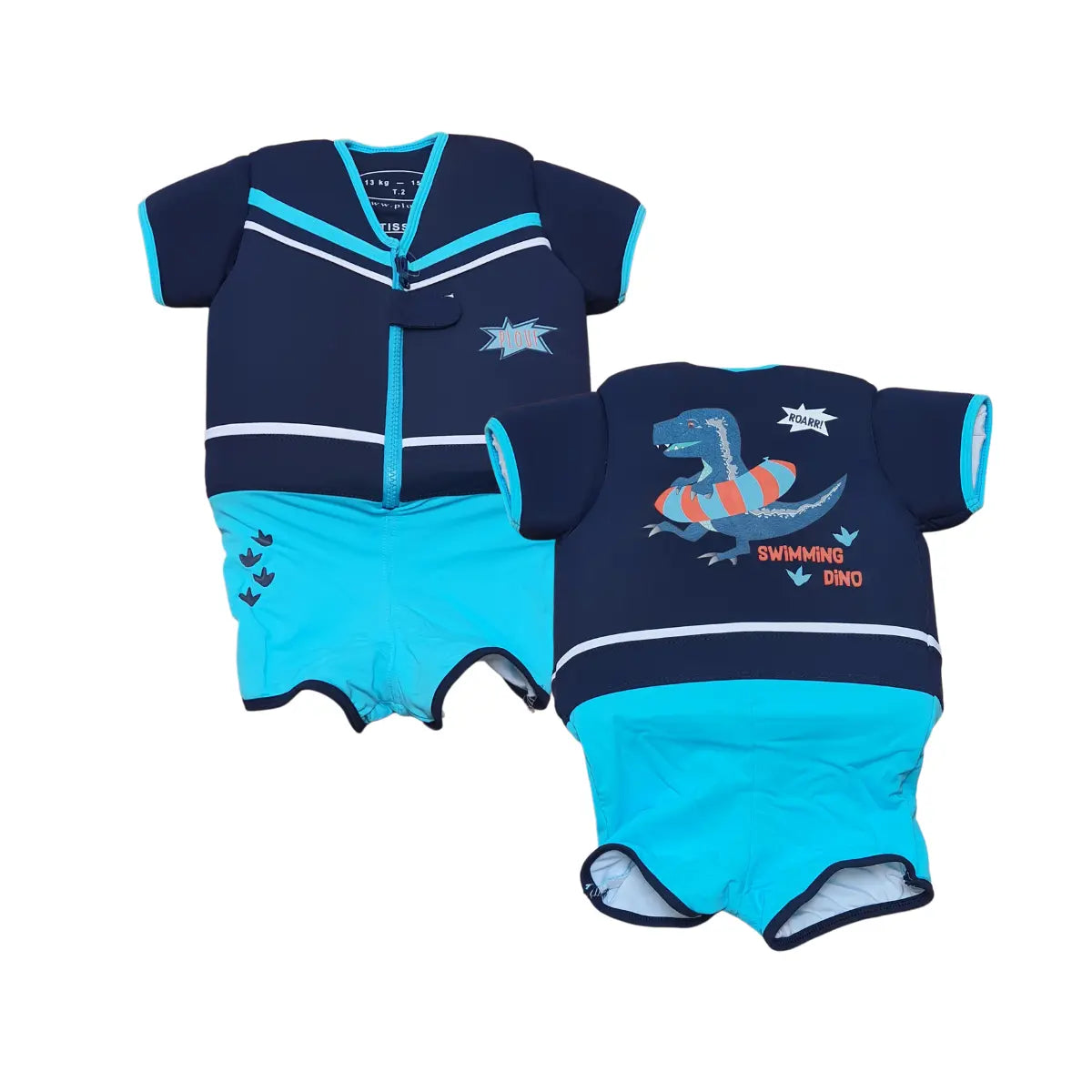 Maillot de bain flottant garçon : Dino Plouf