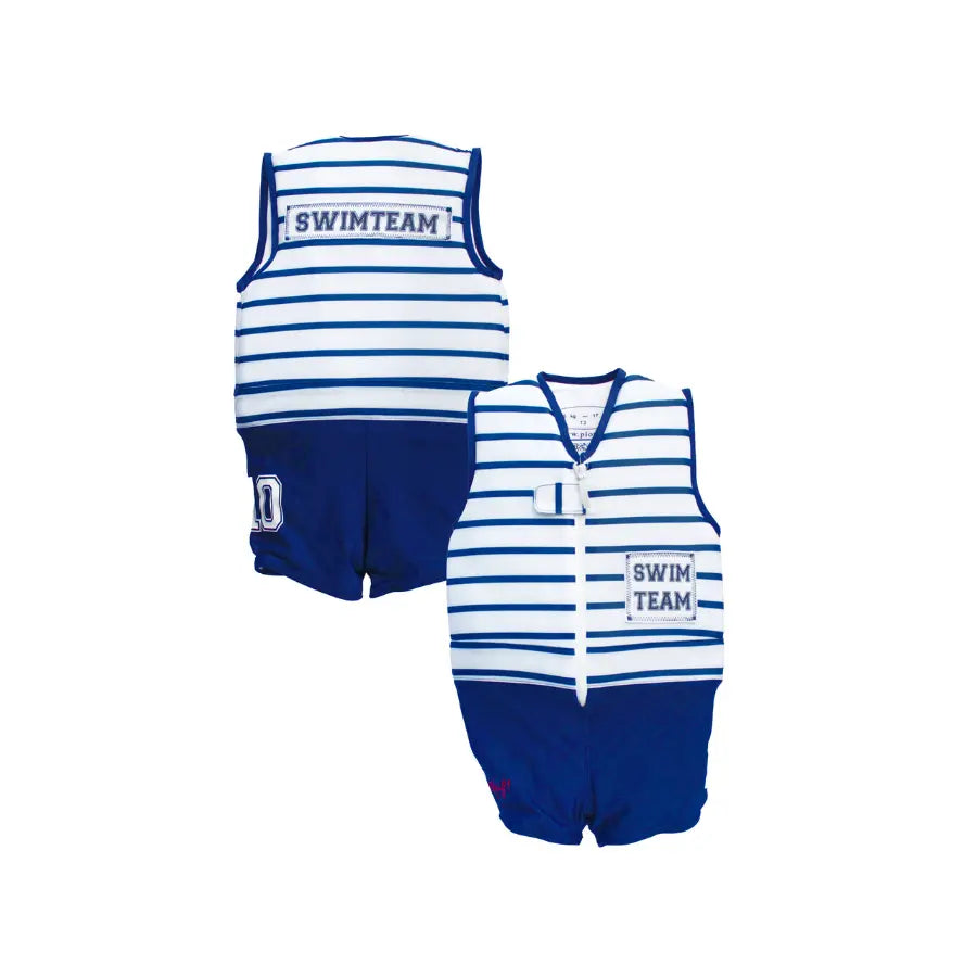 Maillot De Bain Flottant Une Pièce Enfant - Manches Courtes, Flotteurs Ajustables, Anti-UV, Sécurité Aquatique