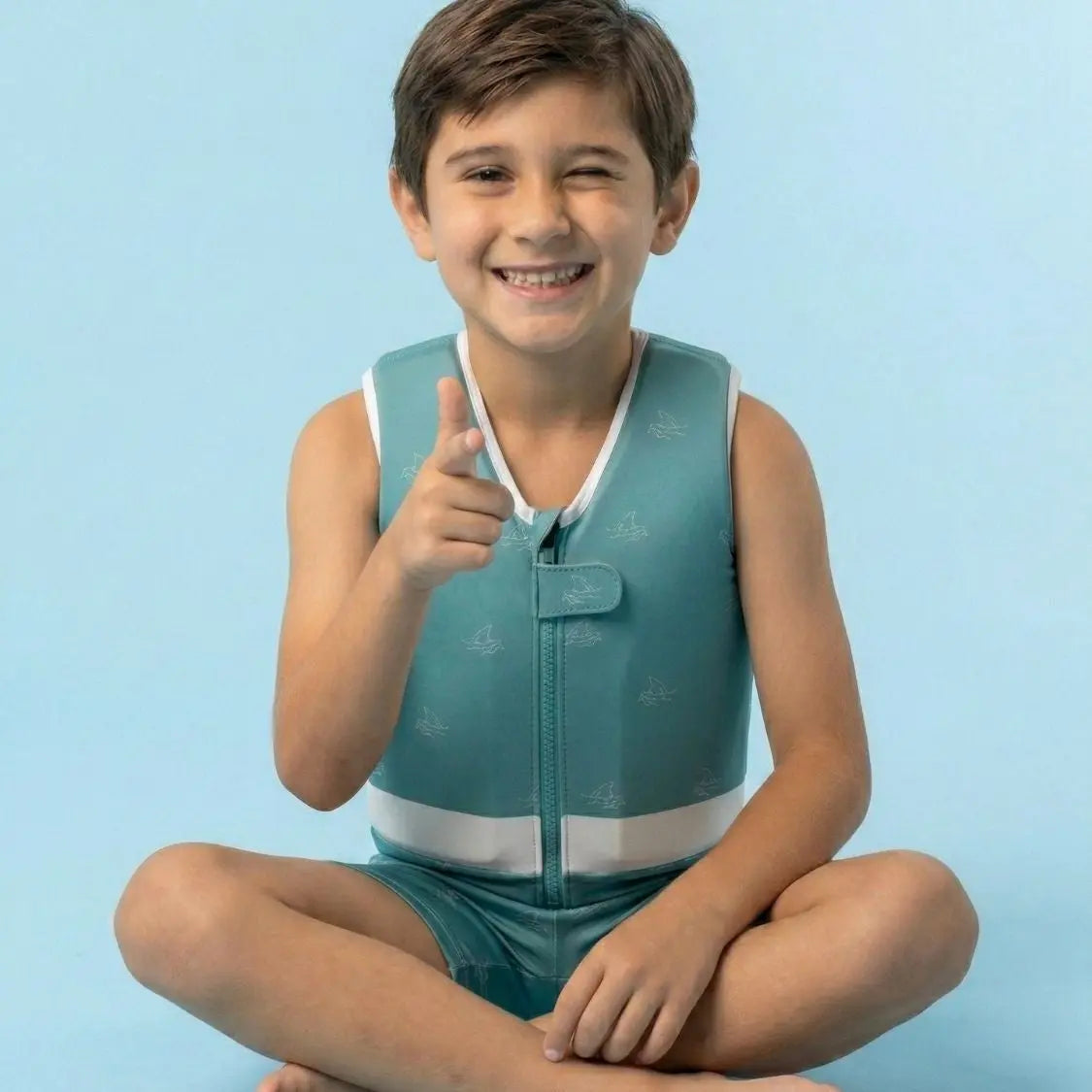 Schwimmender Badeanzug für Jungen : BB Shark Plouf