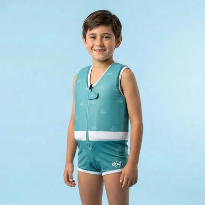 Schwimmender Badeanzug für Jungen : BB Shark Plouf