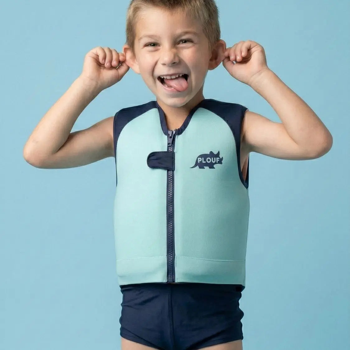 Schwimmender Badeanzug für Jungen : BB Trex Plouf