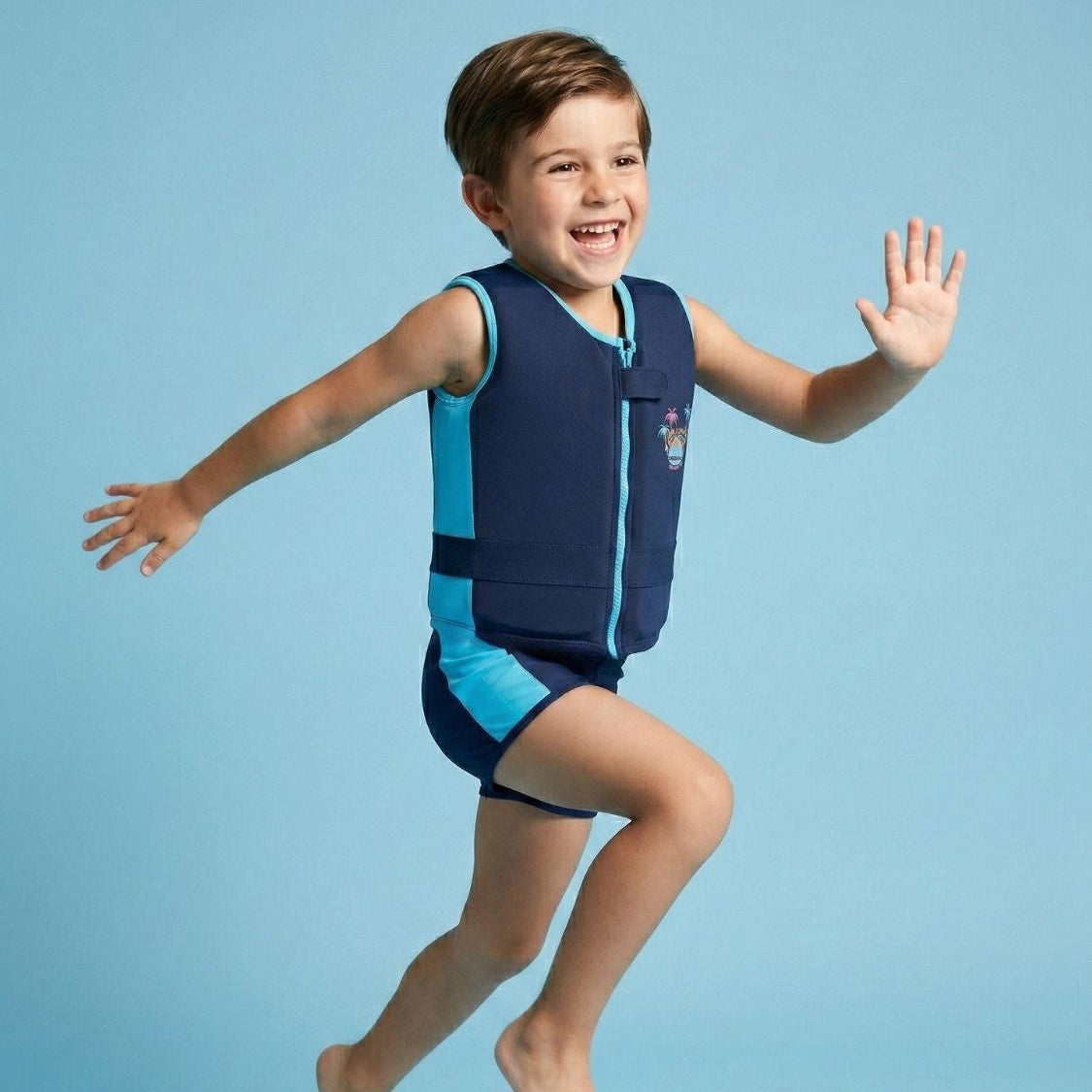 Schwimmender Badeanzug für Jungen : Dino Island Plouf