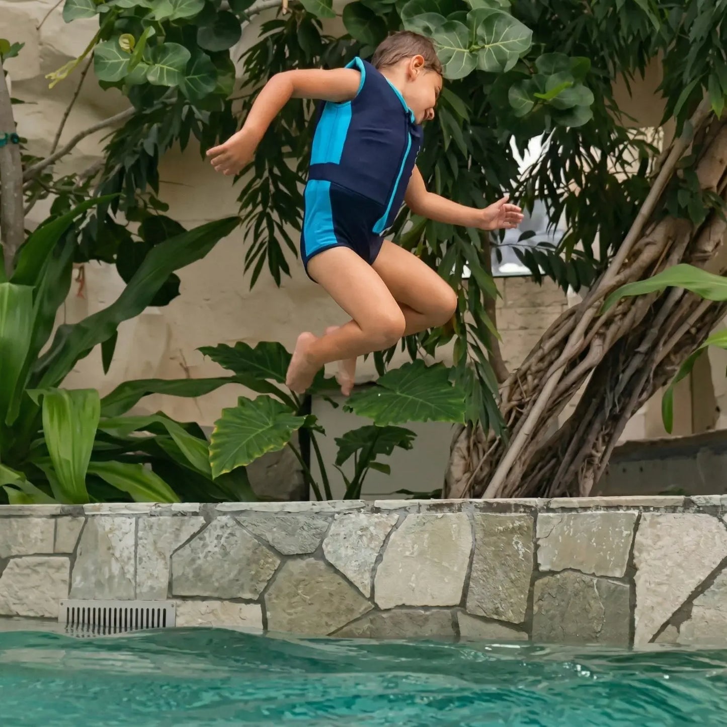 Schwimmender Badeanzug für Jungen : Dino Island Plouf