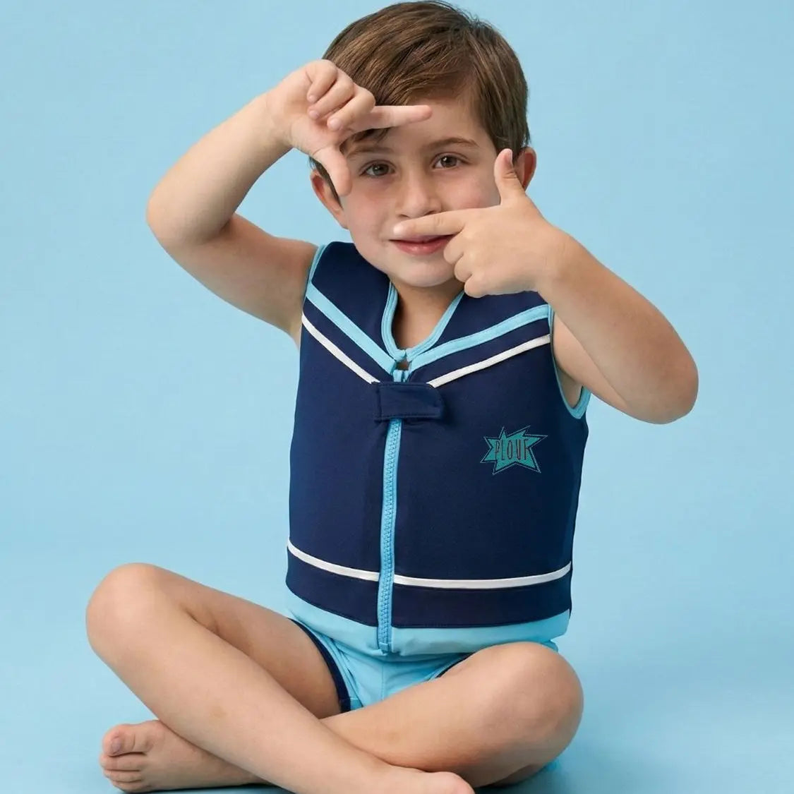 Maillot de bain flottant garçon : Dino Plouf