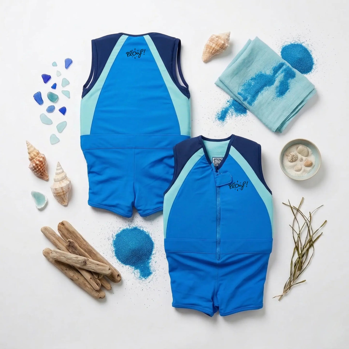 Maillot de bain flottant garçon : Florent Plouf