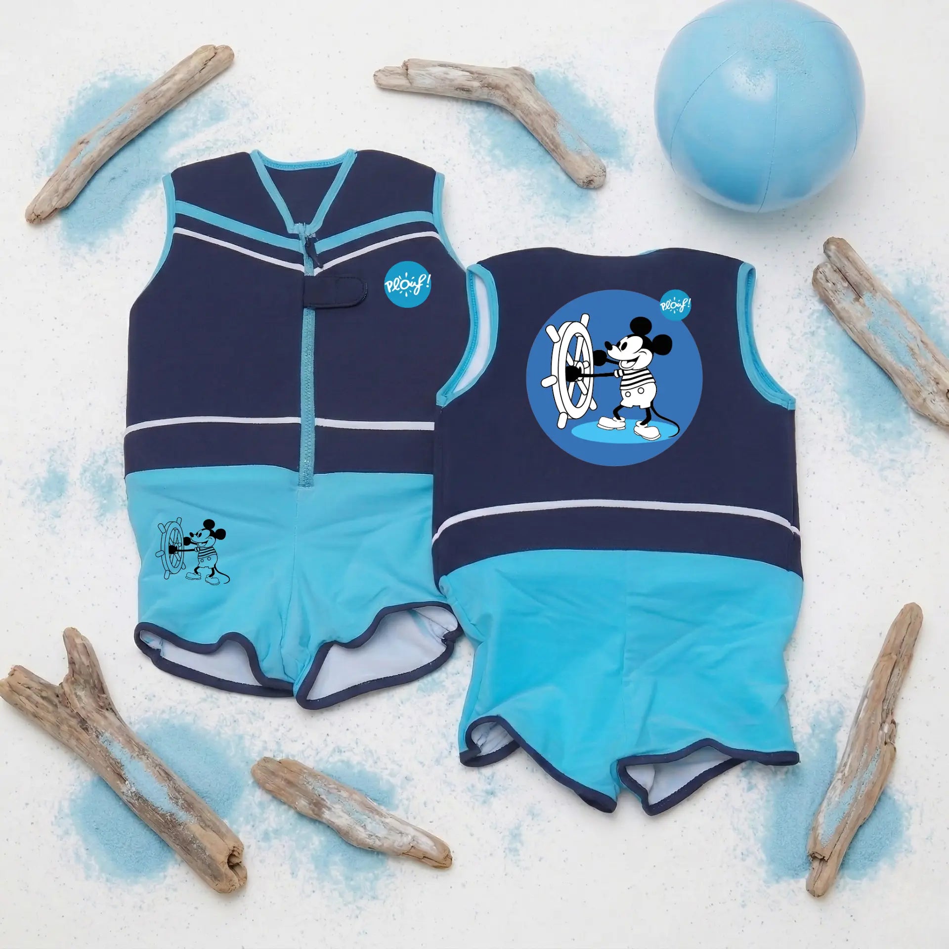 Maillot de bain flottant garçon : Funny Plouf