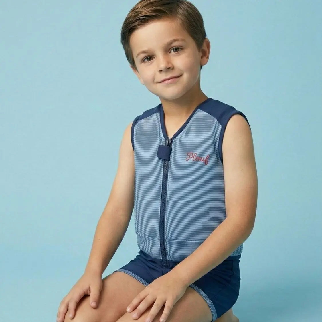 Maillot de bain flottant garçon : Majorque Plouf