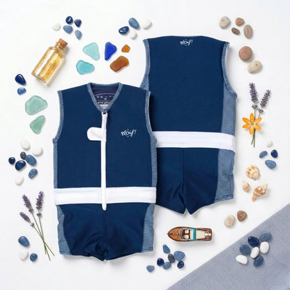 Maillot de bain flottant garçon : Minorque Plouf