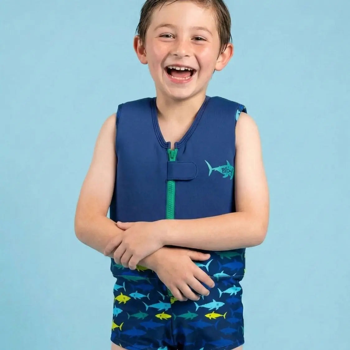 Schwimmender Badeanzug für Jungen : Sqwal Plouf