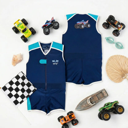 Maillot de bain flottant garçon : Torpille Plouf