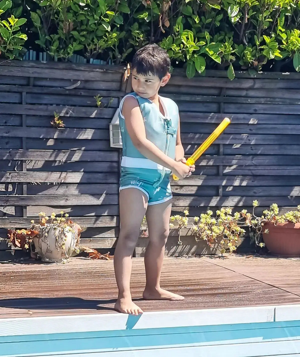 NMaillot de bain flottant garçon : BB Shark Plouf