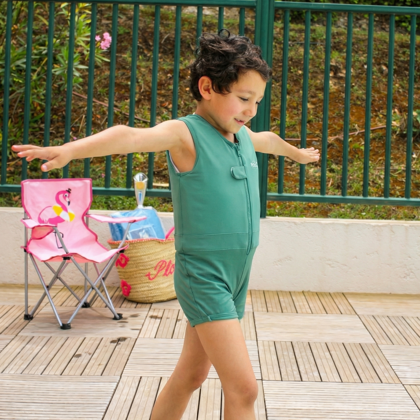 Maillot de bain flottant mixte : Olive Plouf