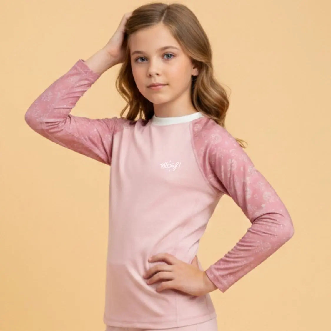 Camiseta anti-UV de manga larga niña : Lily Plouf
