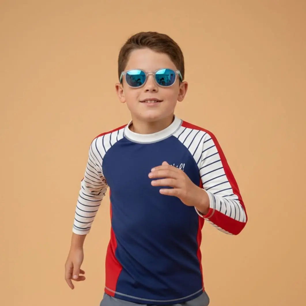 Camiseta anti-UV de manga larga niño: Regata Plouf