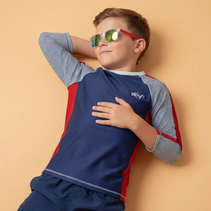 Camiseta anti-UV de manga larga niño: Regata Plouf