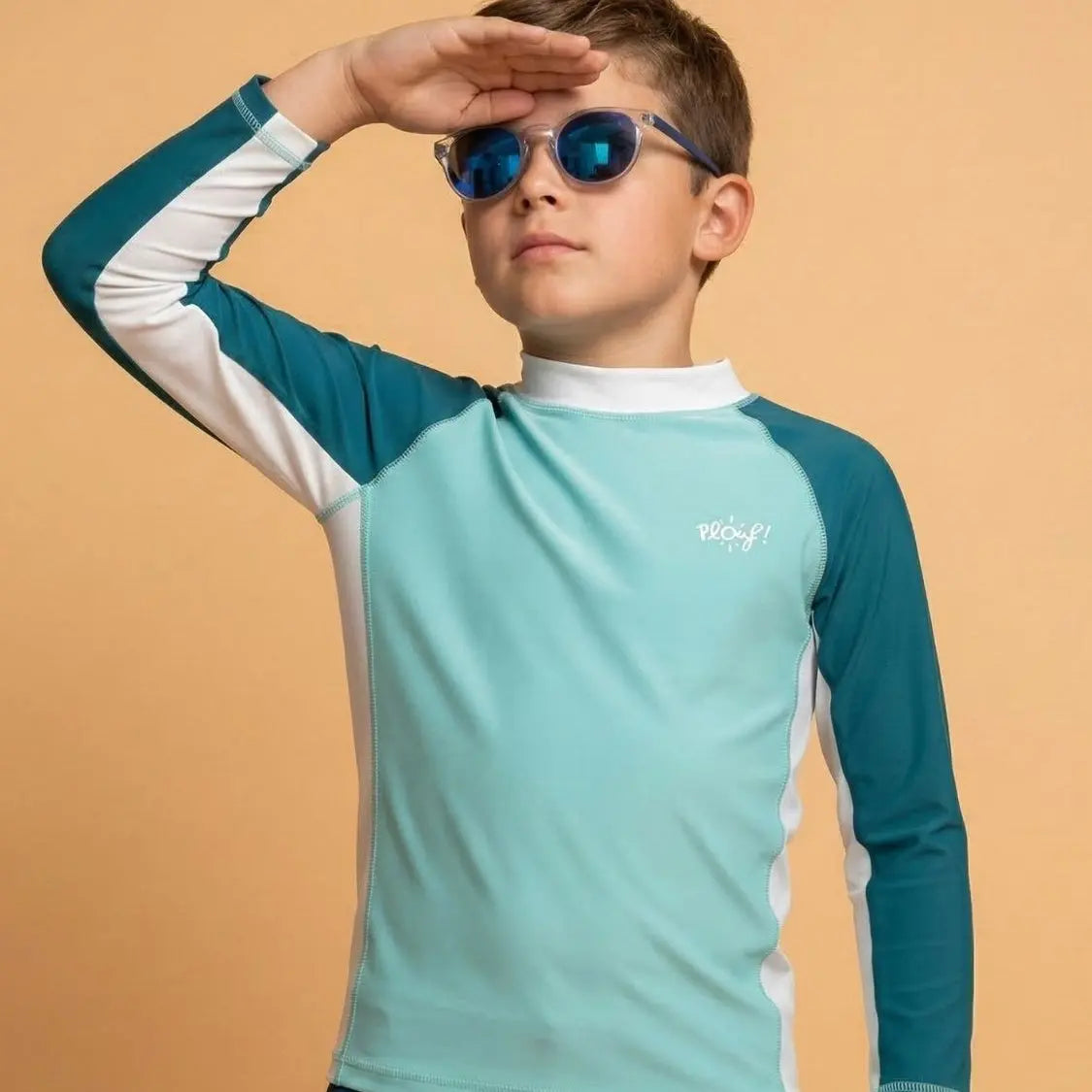 Camiseta anti-UV de manga larga niño júnior: Feroz Plouf