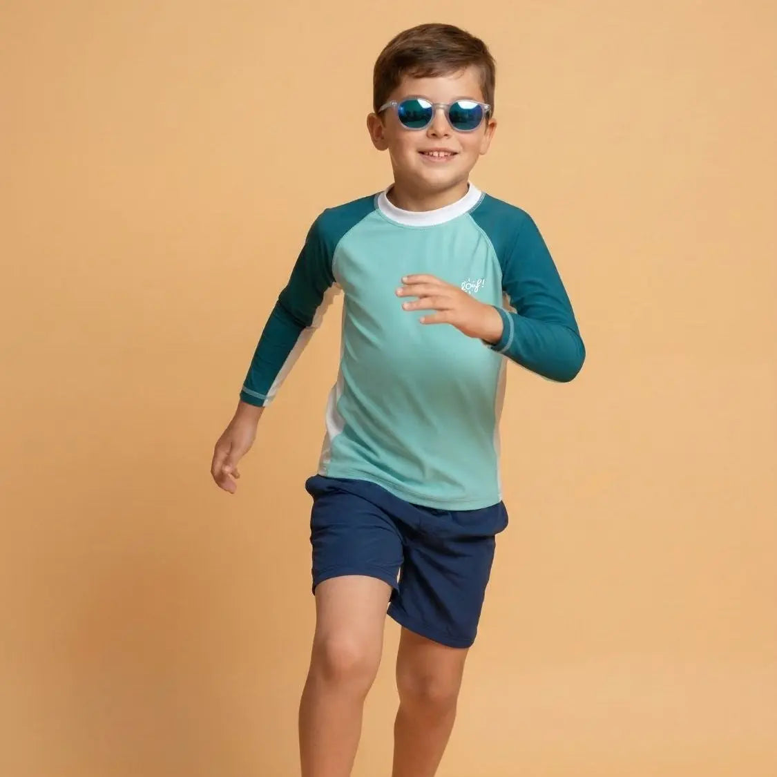 Camiseta anti-UV de manga larga niño júnior: Feroz Plouf