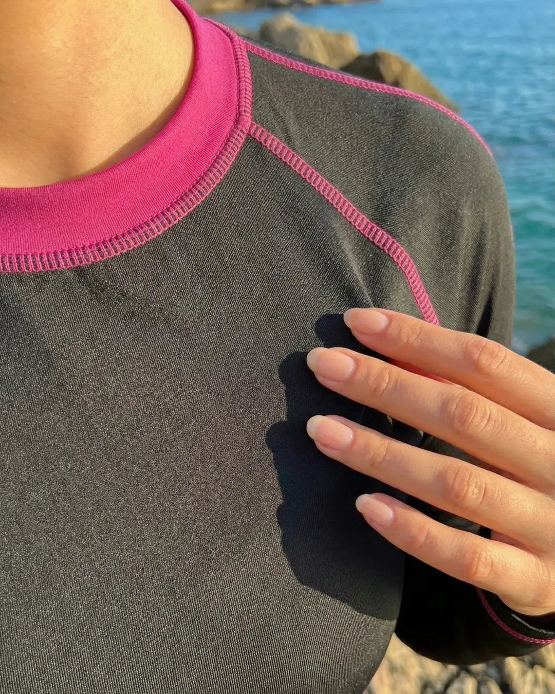 Camiseta anti-UV de manga larga para mujer Plouf