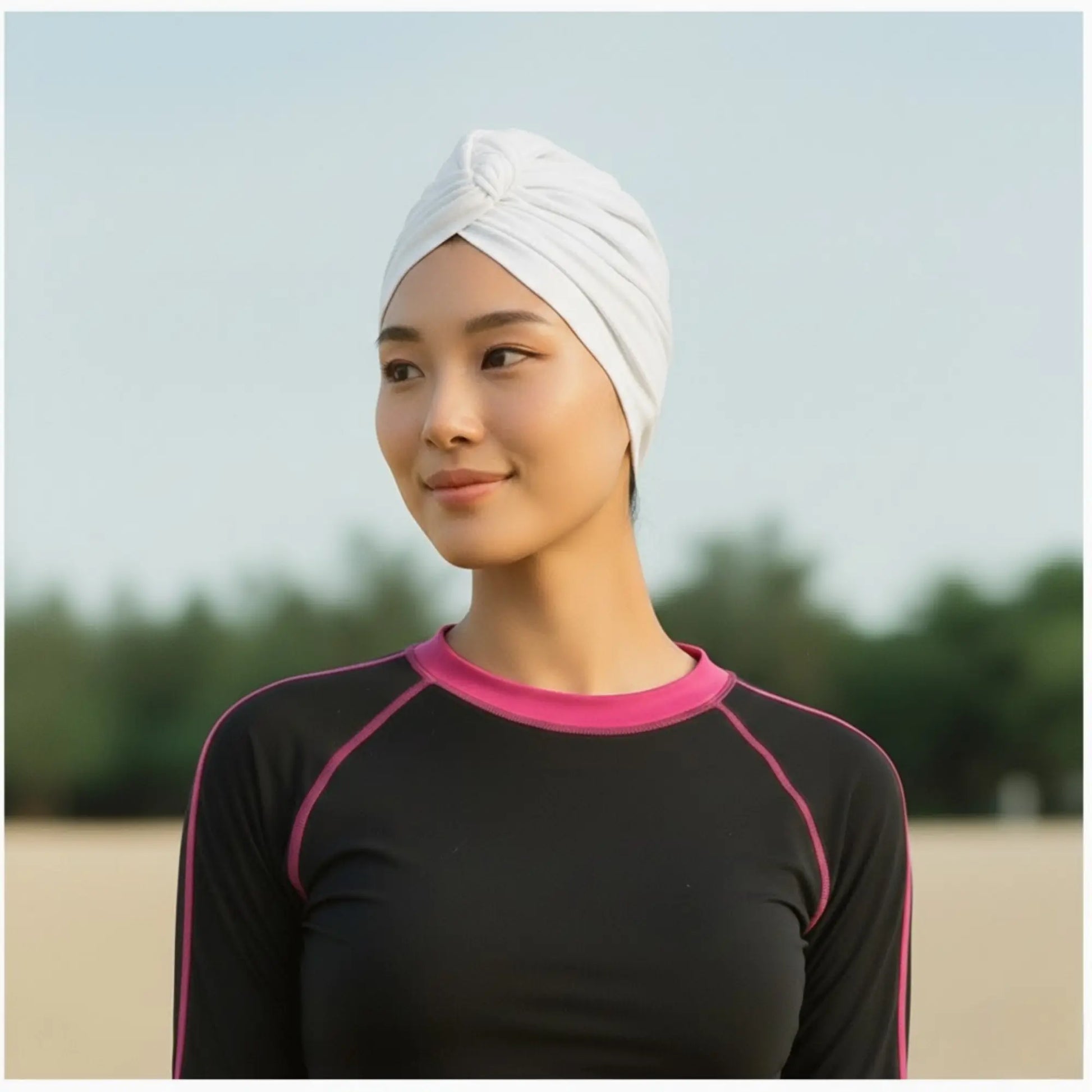 Turban réversible femme anti UV Plouf