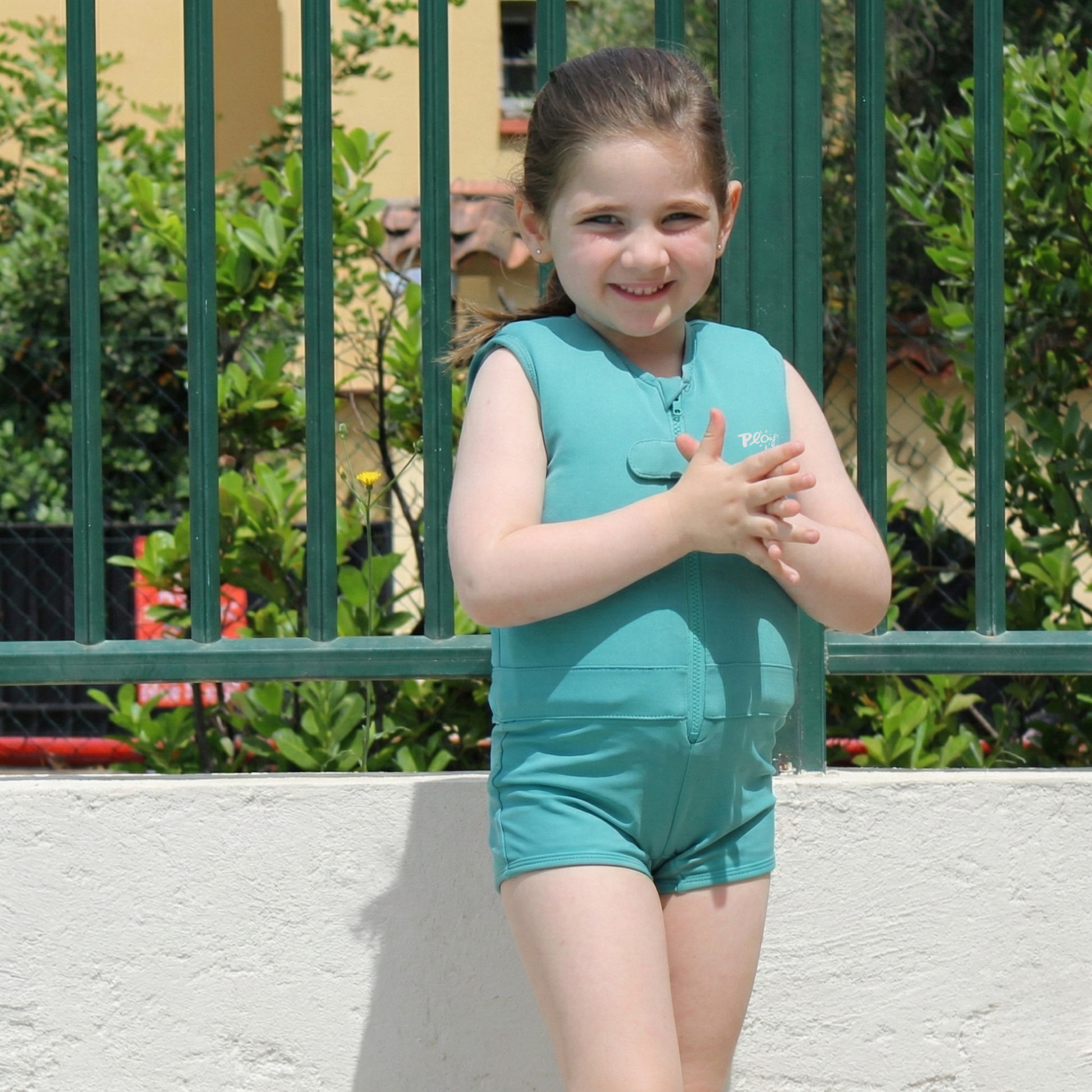 Maillot de bain flottant mixte : Olive Plouf