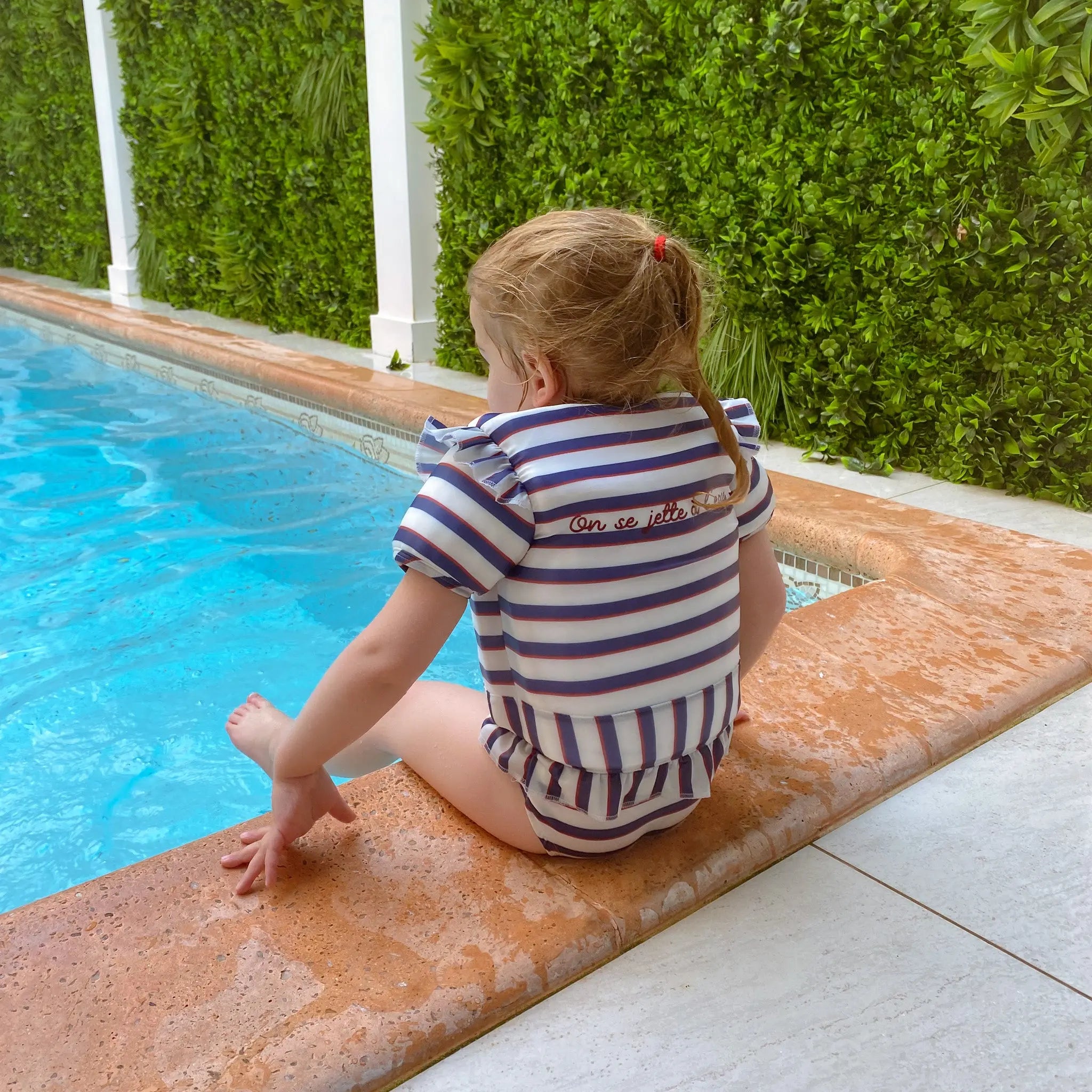 Maillot De Bain Flottant Bébé Fille - Combinaison à Manches, Flottabilité Réglable, Séchage Rapide