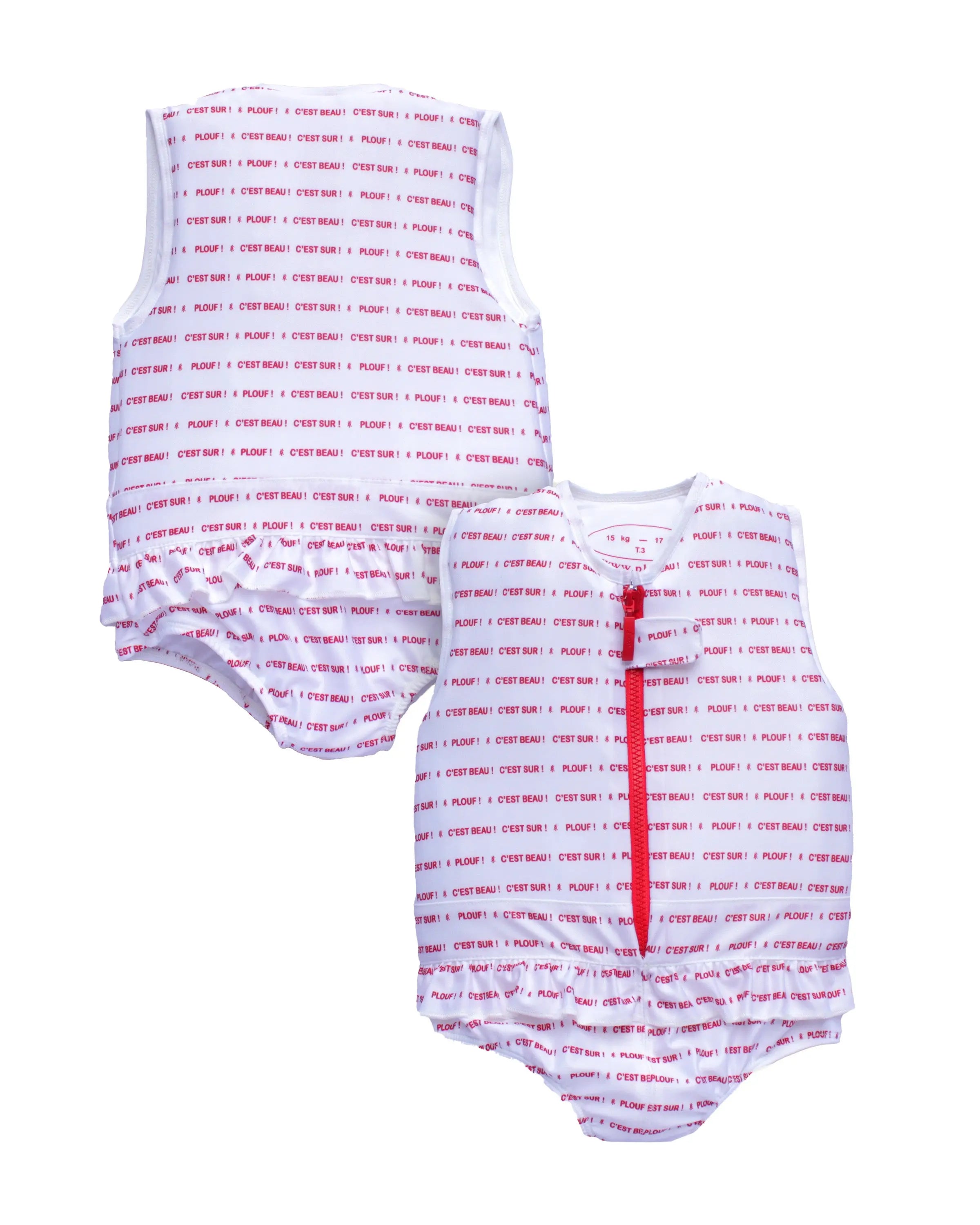 Maillot flottant fille, maillot de bain flottant fille, enfant, bébé -  Plouf – Plouf!