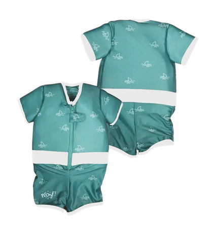 NMaillot de bain flottant garçon : BB Shark Plouf